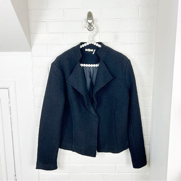 Country Fashion by Venario Black Boiled Wool Jacket Size S - Picture 1 of 11